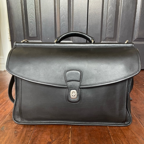 COACH Briefcase -Beekman Black Leather Genuine - Picture 2 of 16